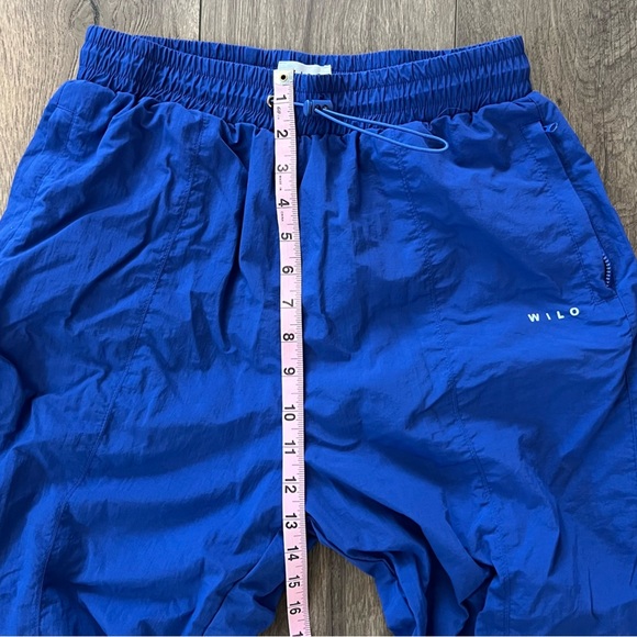 Wilo the Label Nylon parachute Pants in Blue Surf the Web Size Small - Picture 10 of 12